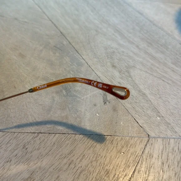 CHLOE CH0113S Aviator Gold Sunglasses with Turquoise Stone NWOT - Picture 6 of 8